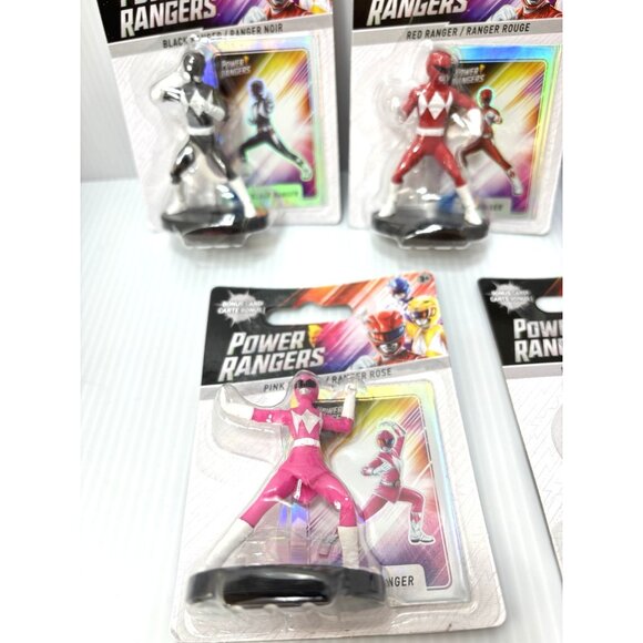 Power Rangers Complete Set Mini Figurine Action Figure Toys, 6pc Yellow Blue Red - Picture 3 of 8